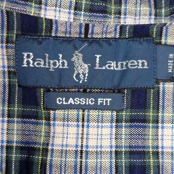 Ralph Lauren Shirt Mens Size Large Classic Fit Plaid Long Sleeve Button Down - Picture 13 of 16